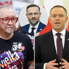 Zbigniew Bogucki w okularach, w tle Karol Nawrocki. Dlaczego Bogucki nie dostał poparcia prezydenta Nawrockiego?