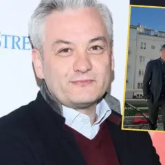 Robert Biedroń i Krzysztof Śmiszek stojący obok siebie na balkonie.