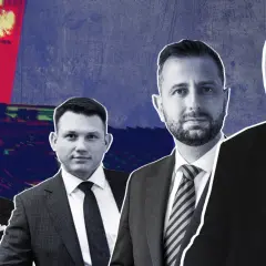 Czy Konfederacja faktycznie zamierza stworzyć koalicję z PiS po wyborach? Politycy na tle Sejmu i flagi Polski.
