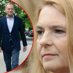 Donald Tusk z żoną Agatą idą razem. Czy Donald Tusk ma żonę? Tak, na zdjęciu widać jego małżonkę.