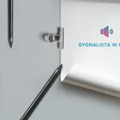 Czy ustawa o ochronie sygnalistów obejmie także małe firmy rodzinne? Na białej kartce widnieje napis "SYGNALISTA W FIRMIE" i ikona głośnika.