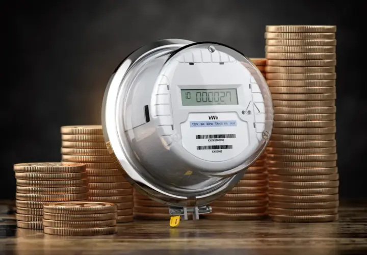Licznik energii elektrycznej i stosy monet. Czy ustawa o bonie energetycznym zostanie przedłużona na drugą połowę 2026 roku?