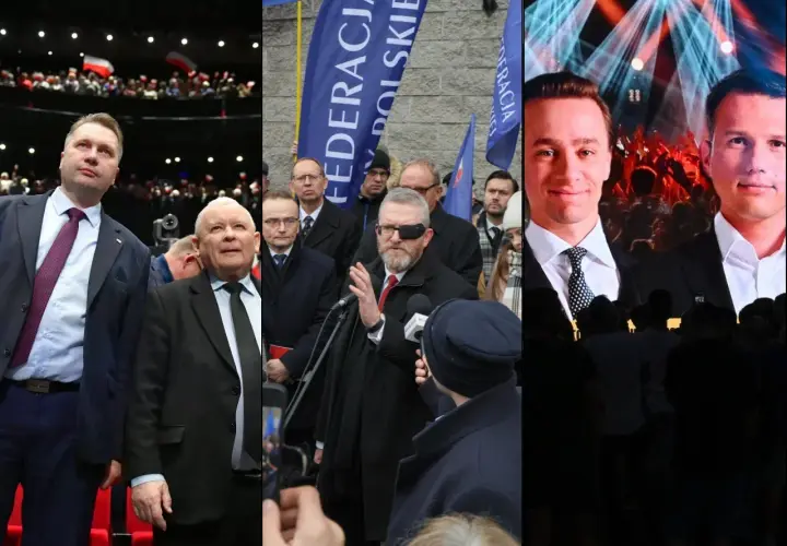 Prawda o rzekomym "pakcie o nieagresji" między Konfederacją a prezydentem Nawrockim. Politycy na wiecach i ekranach.