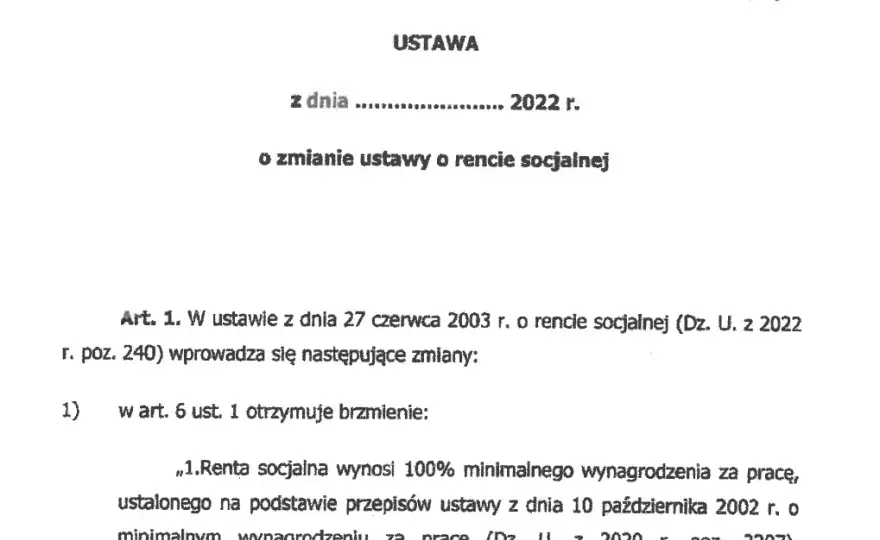 Ustawa o rencie socjalnej: Kluczowe informacje o przyznawaniu i wysokości świadczeń