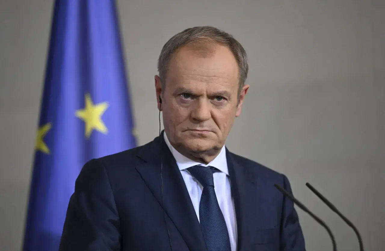 Donald Tusk w garniturze, na tle flagi UE. Czy Donald Tusk faktycznie zamierza wprowadzić stan wyjątkowy w związku z sytuacją w Izraelu?