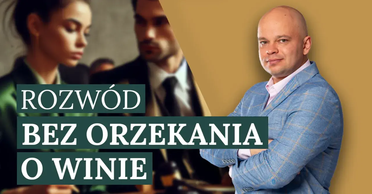Odkryj sekrety projektu ustawy o łatwiejszych rozwodach bez orzekania o winie. Na zdjęciu mężczyzna w garniturze i para w tle.