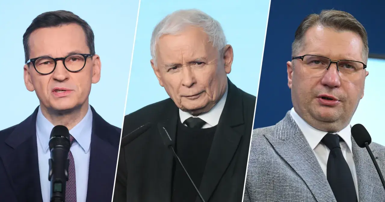 Mateusz Morawiecki, Jarosław Kaczyński i Mariusz Błaszczak. Czy to oni kryją sekrety frakcji 