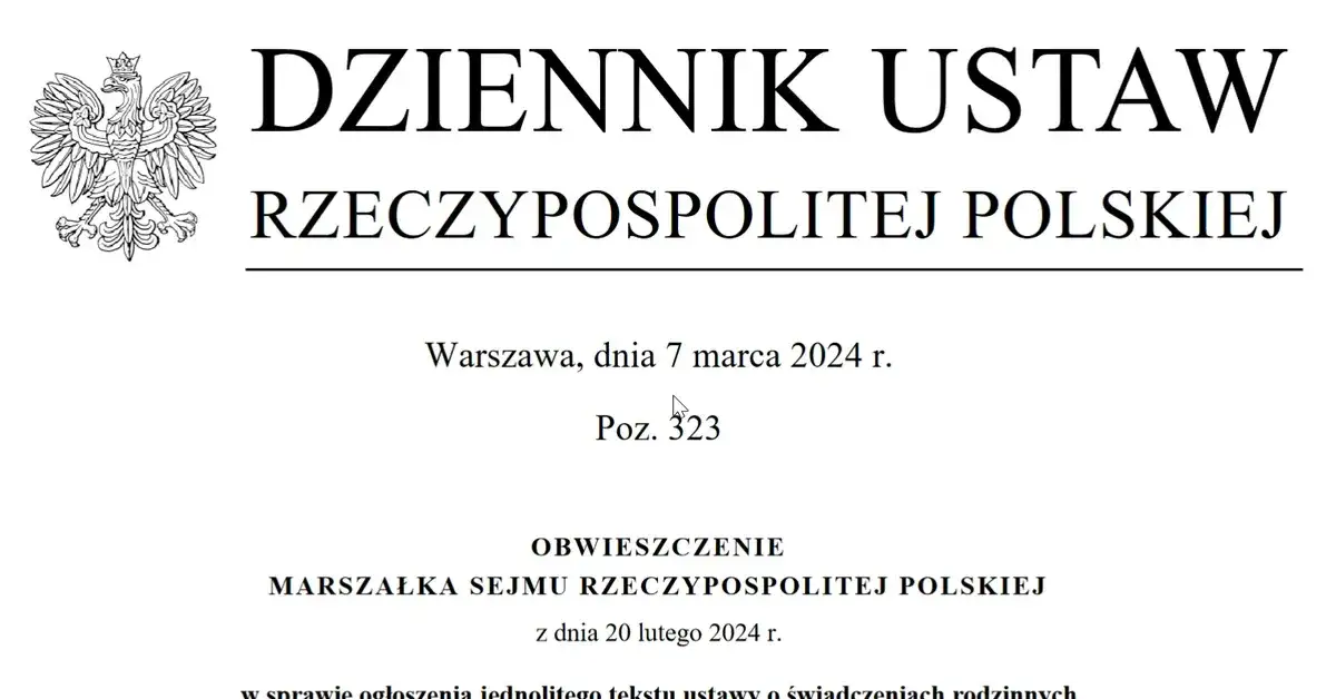Zdjęcie Ustawa o świadczeniach rodzinnych – poznaj kluczowe zmiany i korzyści
