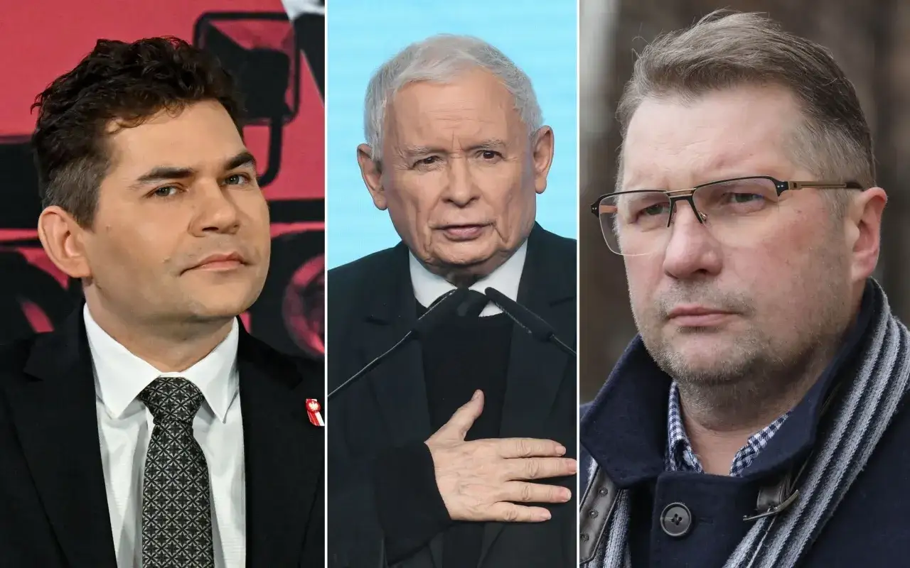 Kogo Andrzej Duda wyznaczy na swojego następcę w walce o pałac prezydencki? Trzech polityków na kolażu.