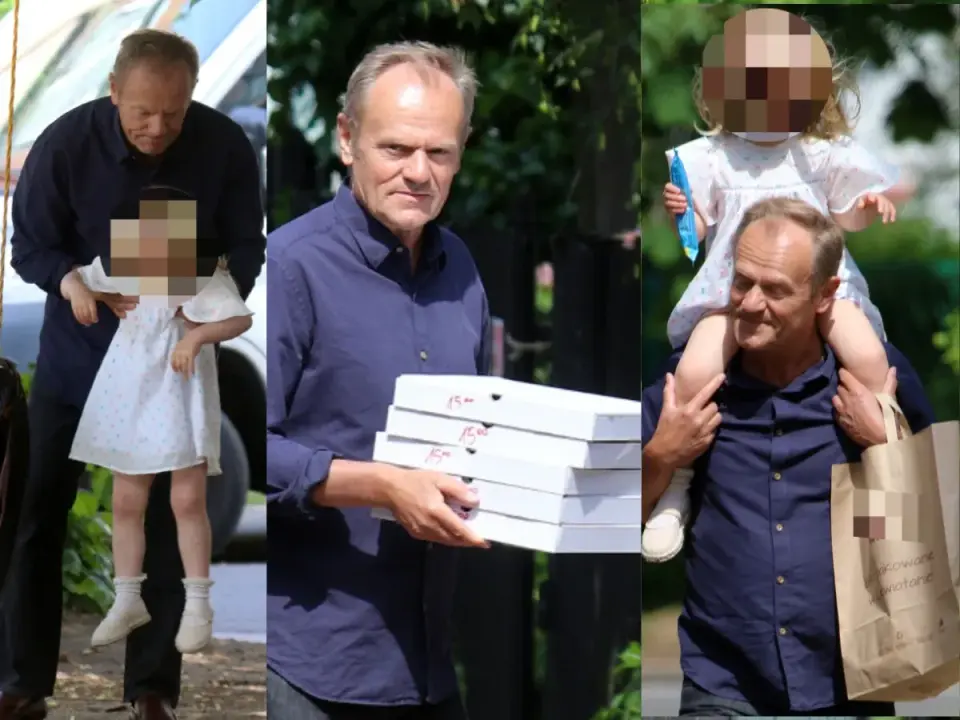 Imiona wnuków Donalda Tuska: Mikołaj, Mateusz, Michał, Liliana, Maria